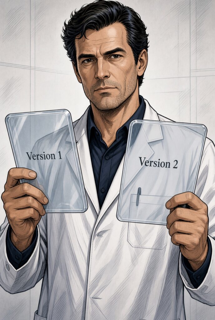 The Qualified Person checking Verions 1 and 2