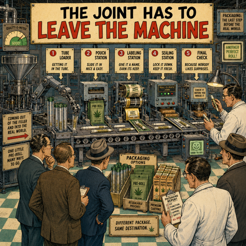 The joint has to leave the machine