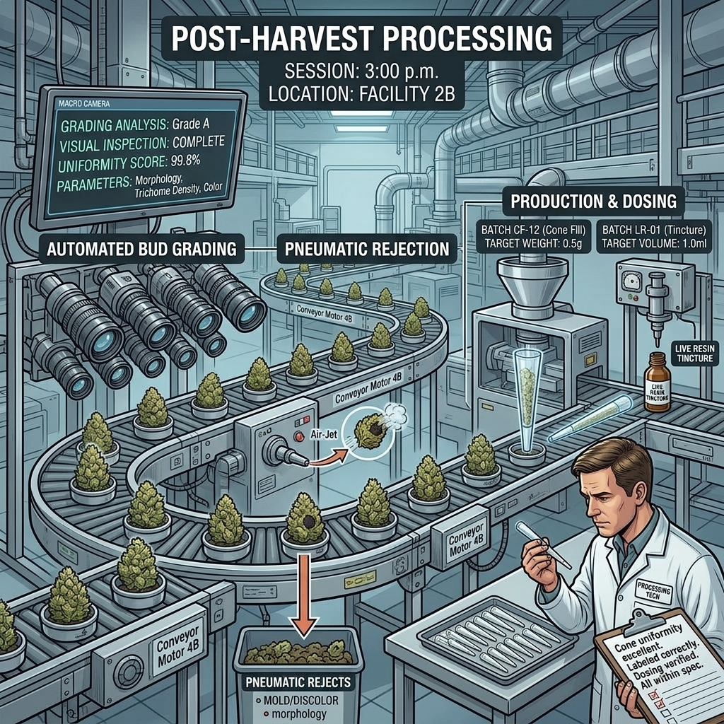 3:00 p.m. Post-harvest processing